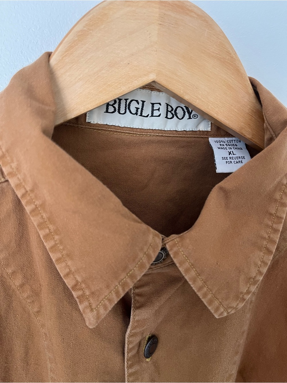 Vintage Bugle Boy Button-Up Cotton Shirt - Picture 2 of 4